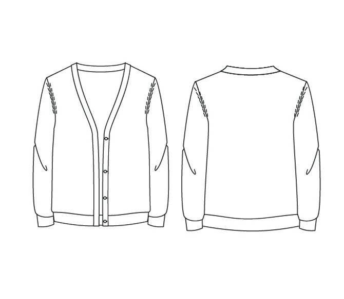 毛線開衫款式圖與毛衫針織設計的藝術